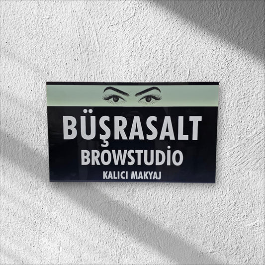 Pleksi Kapı Tabelası  Kişiye Özel Ofis Tabelası